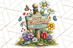 Heartfelt Inspirational Floral PNG Clipart Product Image 4