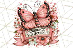 Inspirational Butterfly Sign Clipart PNG Product Image 4
