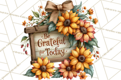 Inspirational Farmhouse Sunflower Clipart PNG Product Image 4