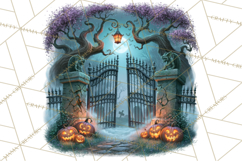 Halloween Graveyard Clipart PNG Product Image 4