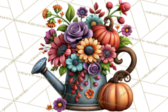 Halloween Floral Clipart PNG Spooky Flowers Images Product Image 4