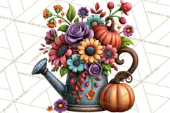 Halloween Floral Clipart PNG Spooky Flowers Images Product Image 4