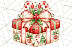 Multi Christmas Gifts Clipart PNG, Themed Wrapped Presents Product Image 5