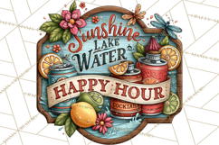 Lake Life Booze Clipart PNG Product Image 5