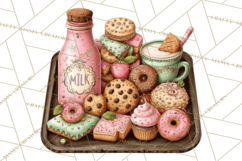 Milk Cookies Candy Chocolate Dessert Clipart PNG Product Image 4