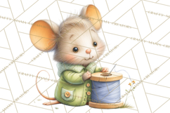 Mischievous Mouse Occupation Clipart PNG Product Image 4