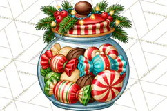 Cocoa Christmas Clipart, Chocolate Coffee Holiday PNG Product Image 5