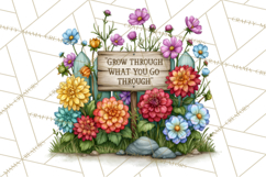 Heartfelt Inspirational Floral PNG Clipart Product Image 5