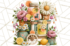 Small Town Summer Clipart PNG Scenes Product Image 5