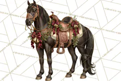 Western Christmas Clipart PNG, Cowboy Christmas, Rustic Product Image 5