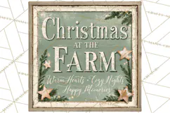Farmhouse Christmas Signs PNG Product Image 5