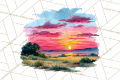 Watercolor Inspirational Landscape Backgrounds Product Image 5