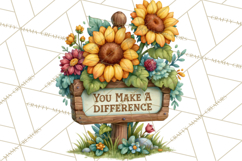 Heartfelt Inspirational Floral PNG Clipart Product Image 2