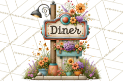 Small Town Summer Clipart PNG Scenes Product Image 2