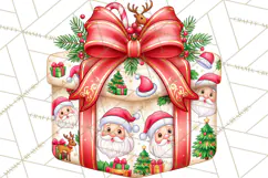 Multi Christmas Gifts Clipart PNG, Themed Wrapped Presents Product Image 3
