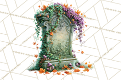 Halloween Graveyard Clipart PNG Product Image 2