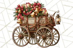 Western Christmas Clipart PNG, Cowboy Christmas, Rustic Product Image 2