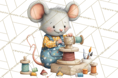 Mischievous Mouse Occupation Clipart PNG Product Image 5