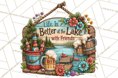 Lake Life Booze Clipart PNG Product Image 2