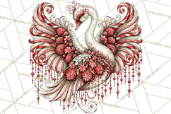 Whimsical Peppermint Animal PNG Christmas Clipart Product Image 2
