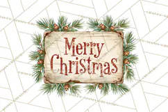 Vintage Farmhouse Christmas Decor PNG Product Image 2