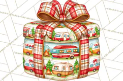 Multi Christmas Gifts Clipart PNG, Themed Wrapped Presents Product Image 3