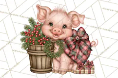 Buffalo Plaid Christmas PNG Clipart Product Image 3