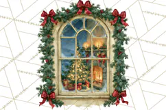 Christmas Through The Window PNG Clipart Product Image 2