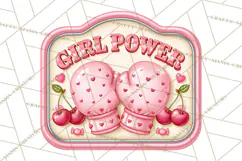 Girl Power Retro Diner Sign PNG Clipart Product Image 5