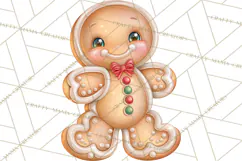 Gingerbread People Clipart, Gingerbread People Product Image 2