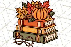 Cozy Fall Clipart PNG Autumn Harvest Illustrations Product Image 3