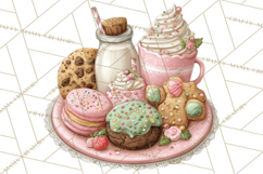 Milk Cookies Candy Chocolate Dessert Clipart PNG Product Image 2