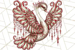 Whimsical Peppermint Animal PNG Christmas Clipart Product Image 3