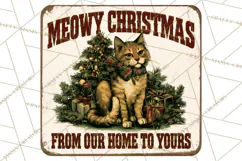 Vintage Christmas Metal Sign Clipart, Funny, Inspirational Product Image 3