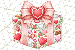 Multi Christmas Gifts Clipart PNG, Themed Wrapped Presents Product Image 4