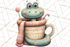 Cute Snake Clipart Pastel Reptile PNG Product Image 2