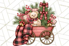 Buffalo Plaid Christmas PNG Clipart Product Image 4