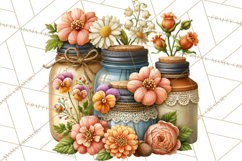 Inspirational Farmhouse Sunflower Clipart PNG Product Image 3