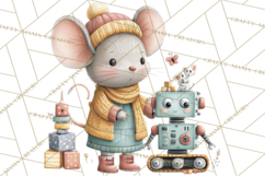 Mischievous Mouse Occupation Clipart PNG Product Image 3