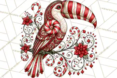 Whimsical Peppermint Animal PNG Christmas Clipart Product Image 4
