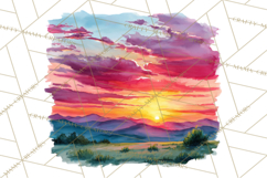 Watercolor Inspirational Landscape Backgrounds Product Image 3