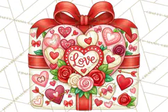 Multi Christmas Gifts Clipart PNG, Themed Wrapped Presents Product Image 5