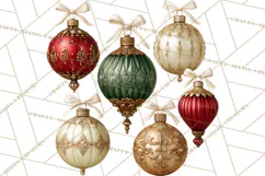 Christmas Mahjong Clipart, Holiday Mahjong Tiles PNG Product Image 4