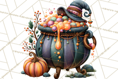 Halloween Floral Clipart PNG Spooky Flowers Images Product Image 4