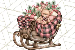 Buffalo Plaid Christmas PNG Clipart Product Image 5