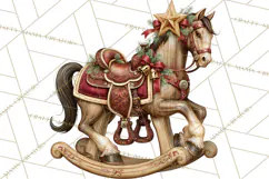 Western Christmas Clipart PNG, Cowboy Christmas, Rustic Product Image 4