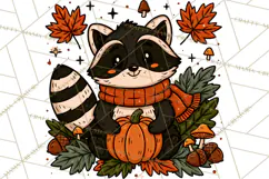 Cozy Fall Clipart PNG Autumn Harvest Illustrations Product Image 5