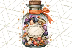Vintage Witch Apothecary Clipart PNG, Halloween Magic Product Image 5