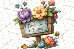 Heartfelt Inspirational Floral PNG Clipart Product Image 5