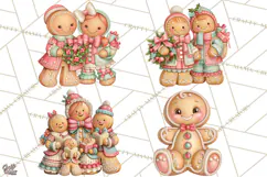 Gingerbread People Clipart, Gingerbread People Product Image 1
